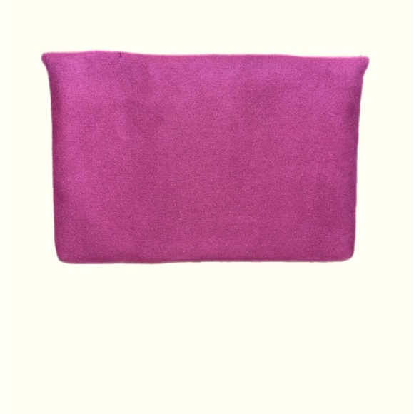 Velour suede like feel clutch with leaves on the front.New w/o tags. - Picture 2 of 4